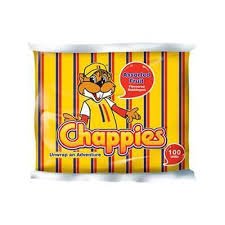 Chappies bubblegum fruit Assorted 100’s