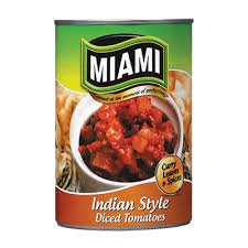 Miami indian style diced tomatoes 410g