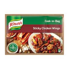 Knorr Sticky Chicken Wings Cook-in-bag 35g