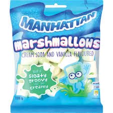 Manhattan marshmallows cream soda & vanilla flavoured 150g