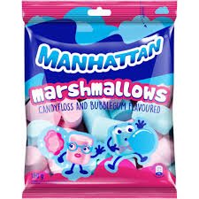 Manhattan marshmallows candyfloss and bubblegum flavoured 150g