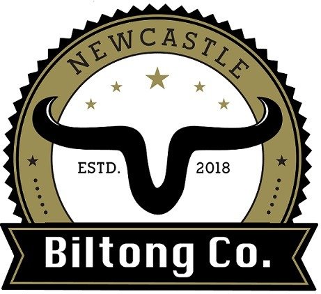 Newcastle biltong Co Gold and black logo