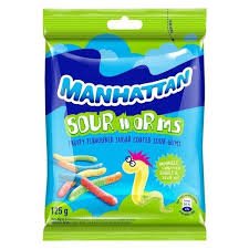 Manhattan Sour worms 125g